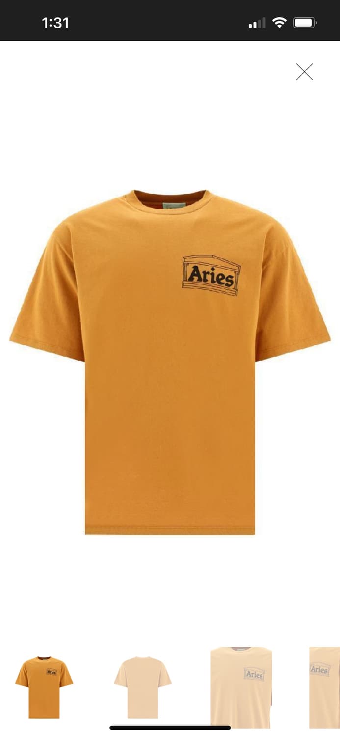 aries 템플로고 티셔츠 XL 상품이미지1