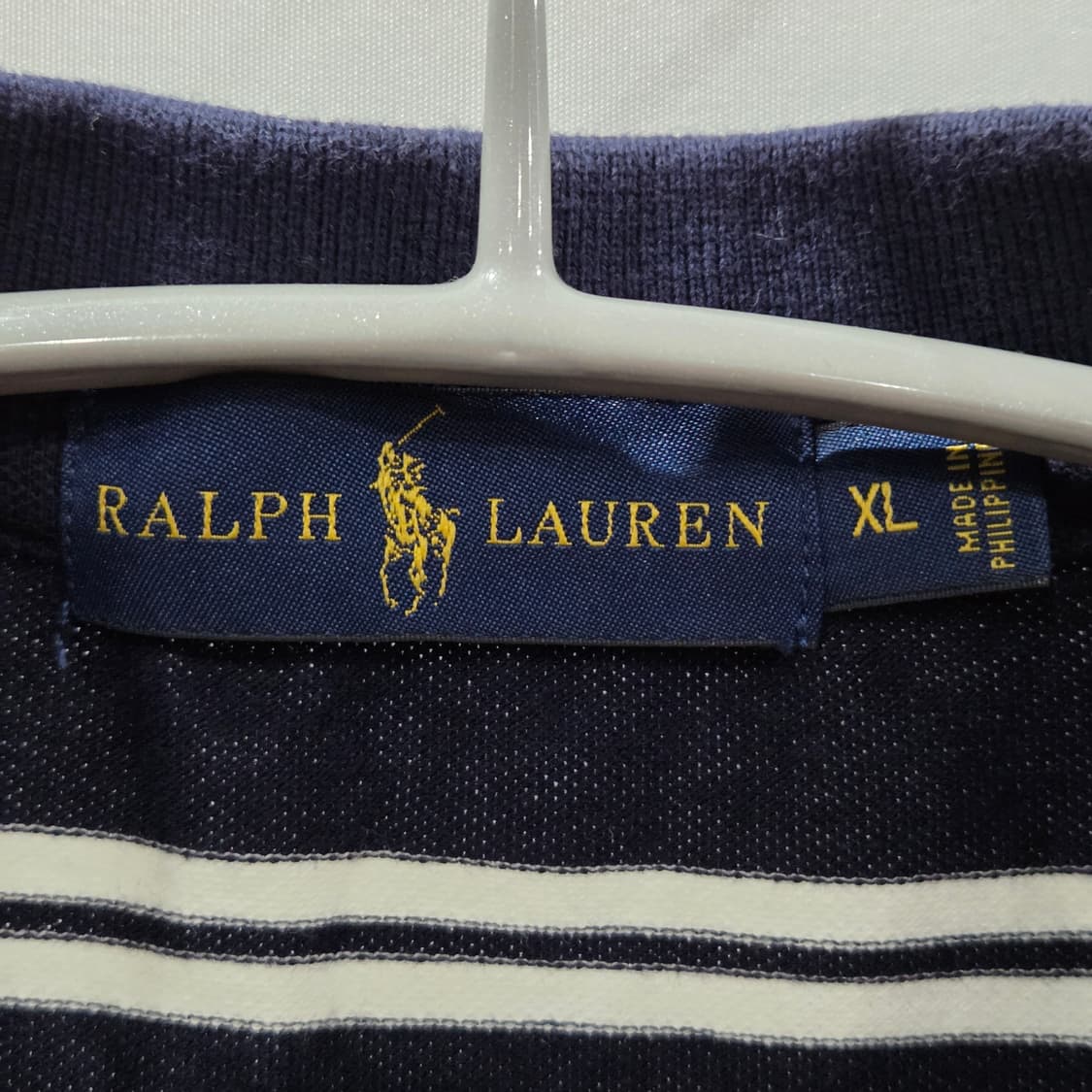 폴로랄프로렌 코튼 카라 스트라이프 반팔티 XL 상품이미지3