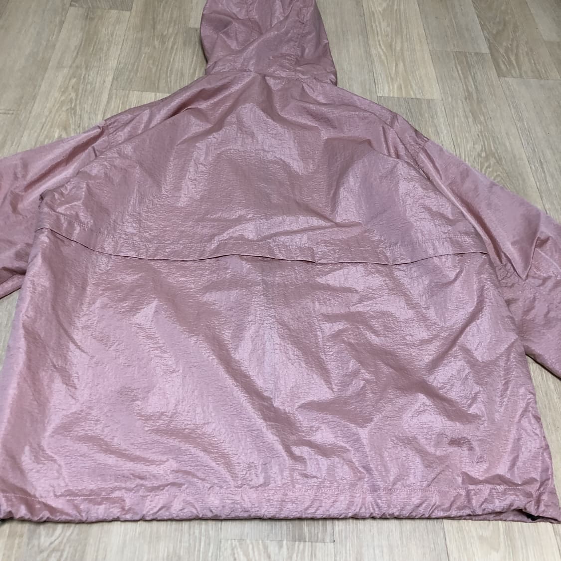 (2) 새상품 디미트리 블랙 2WAY 나일론 메탈후드 윈드브레이커 핑크 상품이미지5