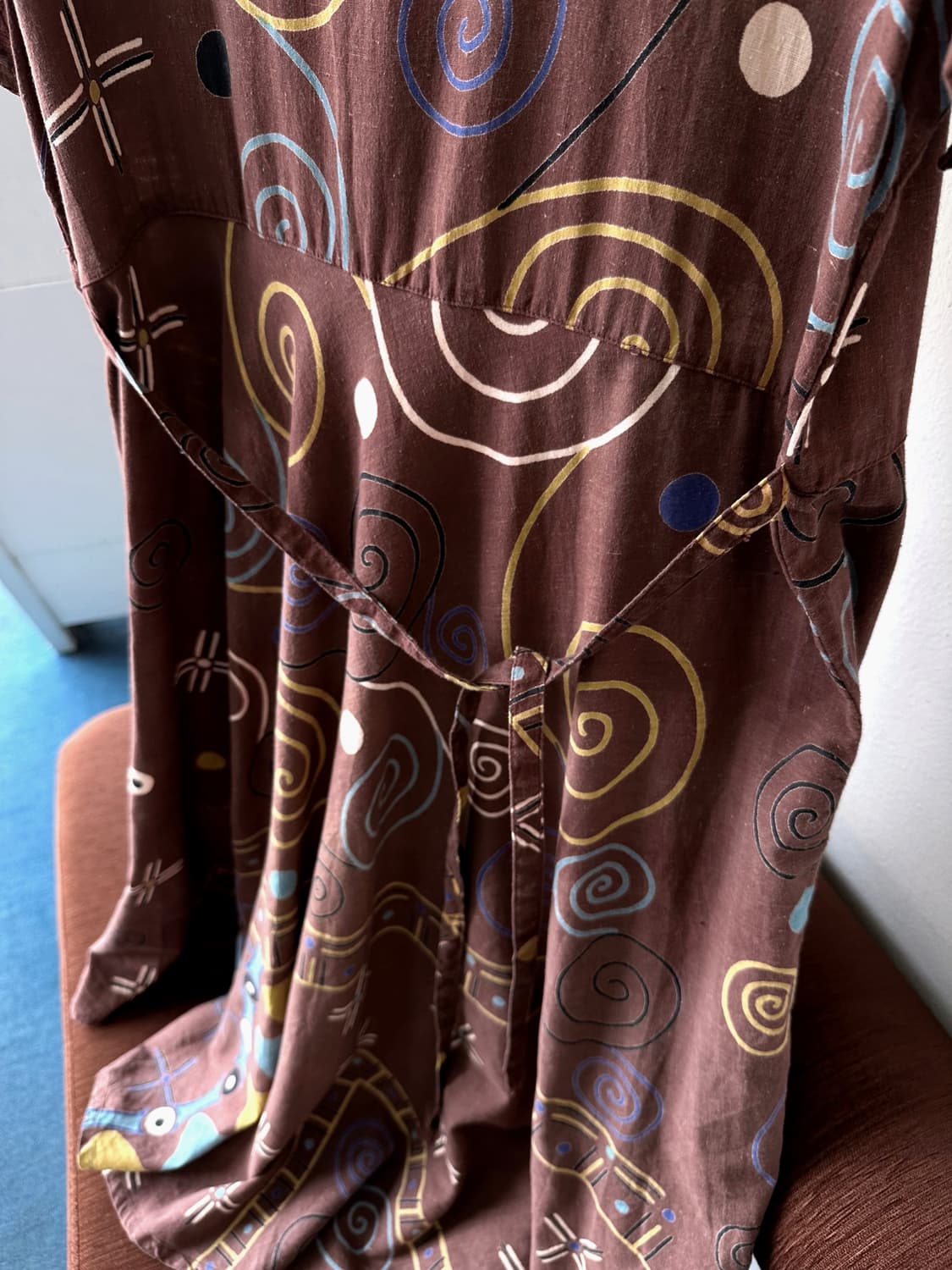 Cotton natural dyed pattern onepiece 상품이미지3