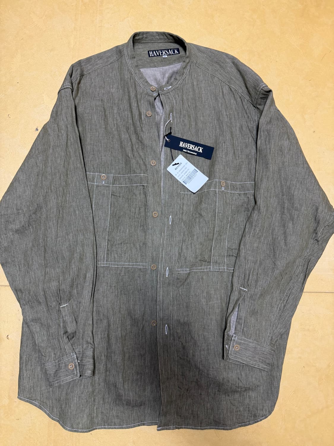 HAVERSACK 하버색 일본 명품 린넨 마 셔츠 남방 105XL  상품이미지1