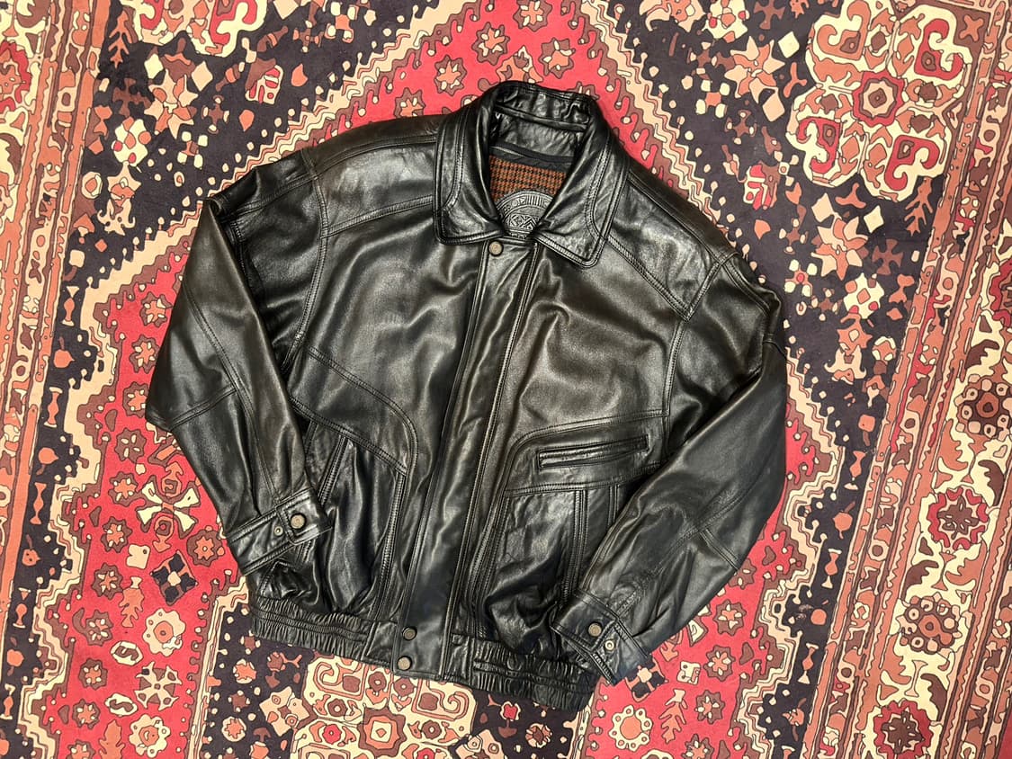 ( XL ) 가죽자켓 봄버자켓 a2가죽 항공점퍼 블루종 빈티지가죽 상품이미지1