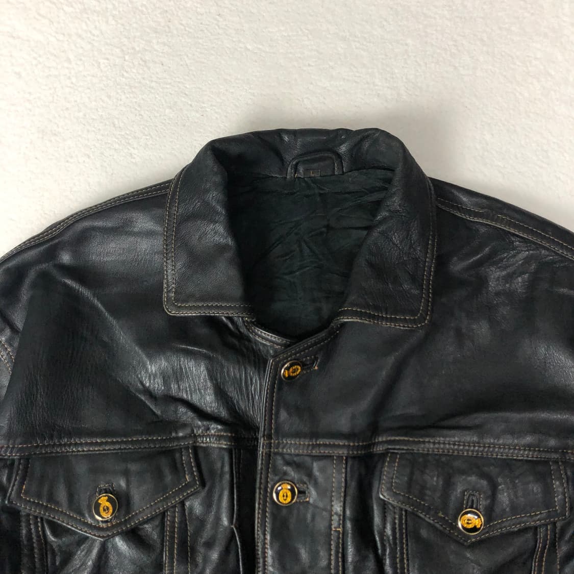 이태리 리얼 레더 트러커 자켓  상품이미지4