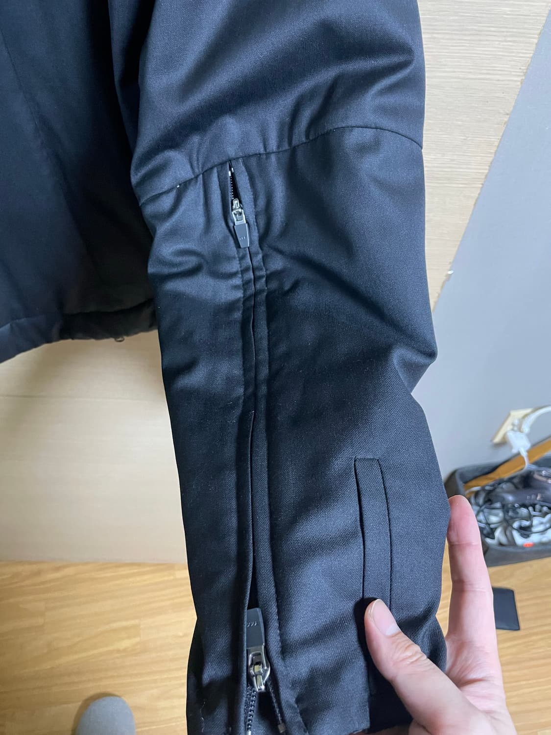 폴리테루 하이커 블루종 자켓 4사이즈 블랙 상품이미지4