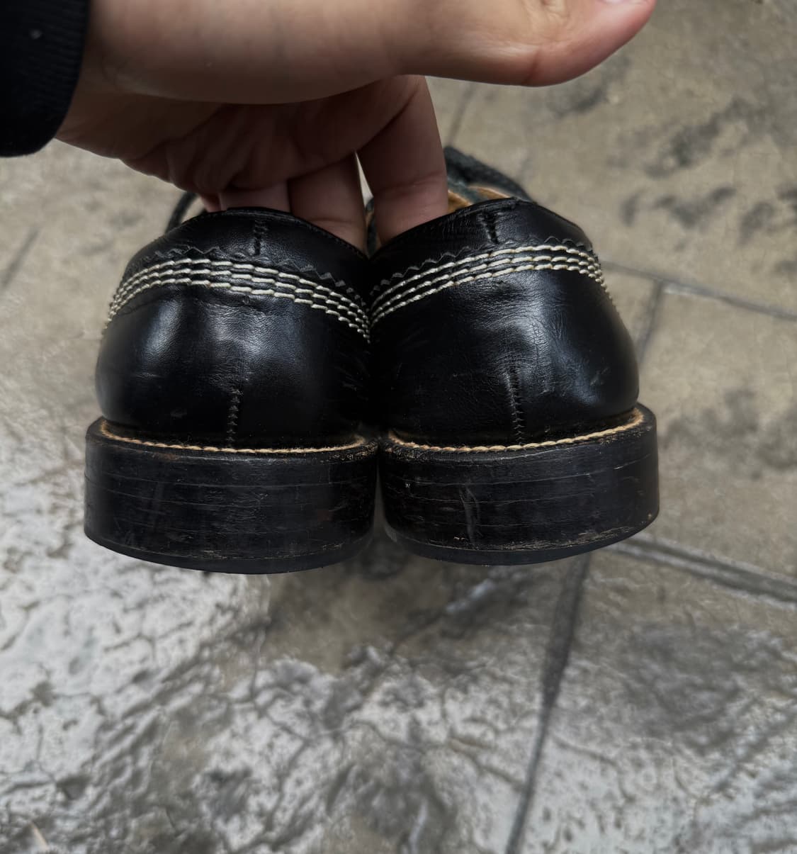 꼼데가르송 옴므 하트쉐입 윙팁 더비슈즈 상품이미지5