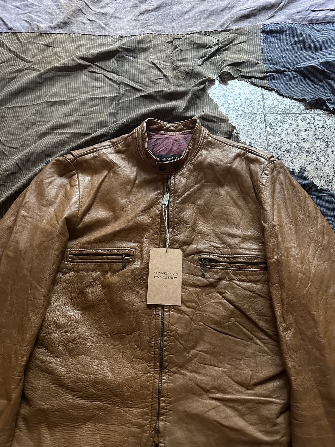 70s Harley Davidson Leather Jacket 상품이미지3