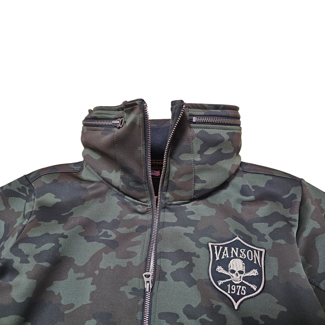 밴슨 레더(Vanson Leathers) 하이넥 카모 투웨이 져지 M 상품이미지3