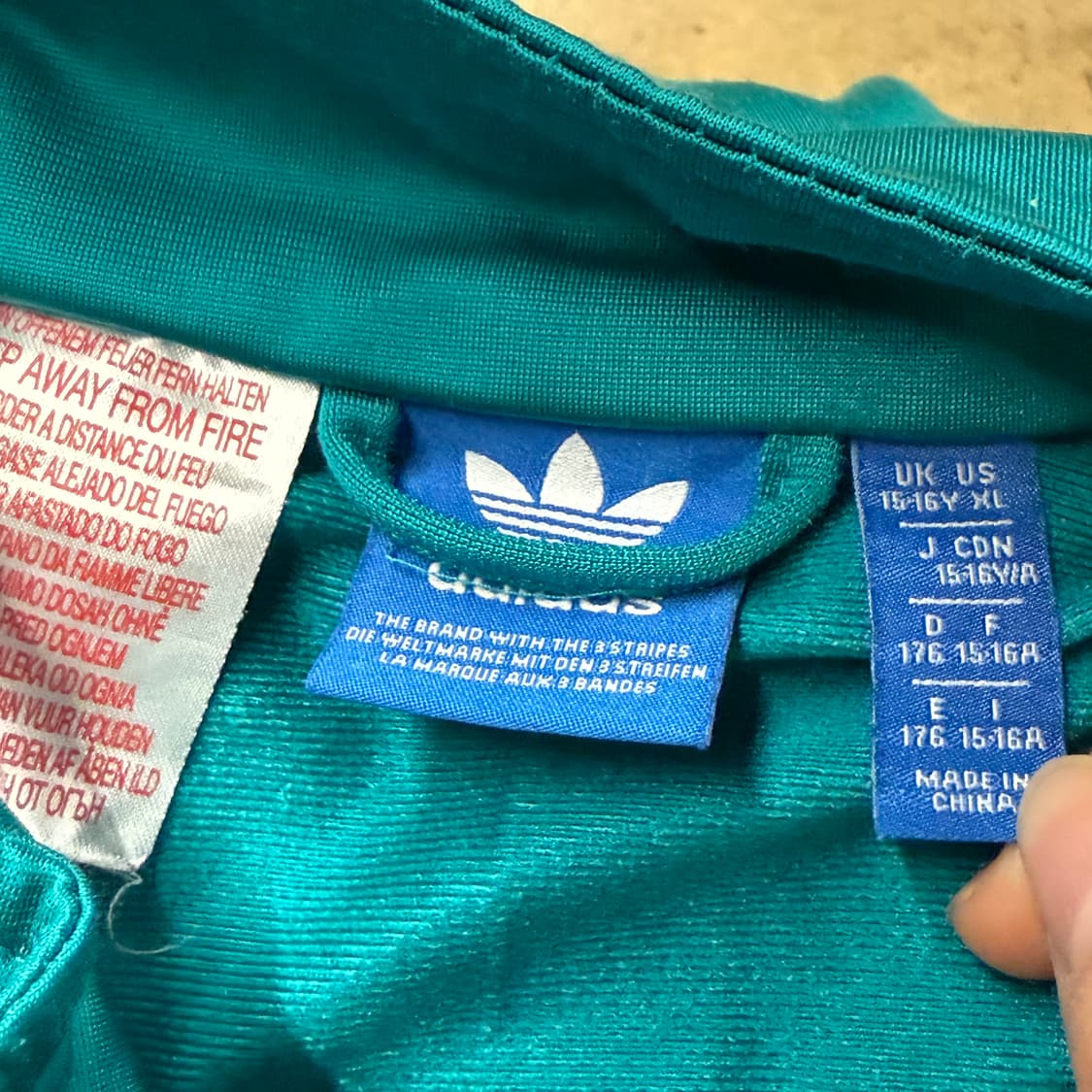 [정품] 아디다스 삼선 트랙탑 민트 오렌지 져지 b17 상품이미지5