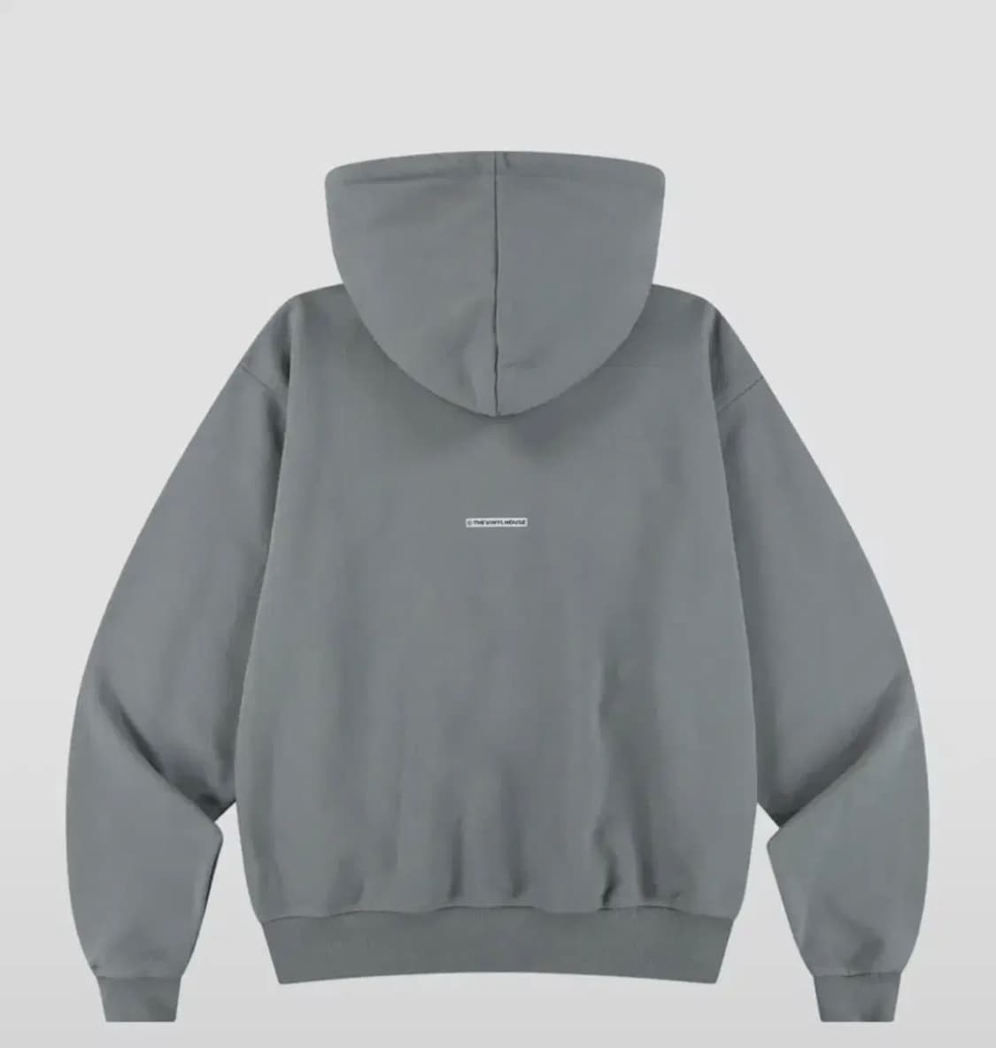 더바이닐하우스 후드티 TYPO HOODIE GREY 상품이미지2