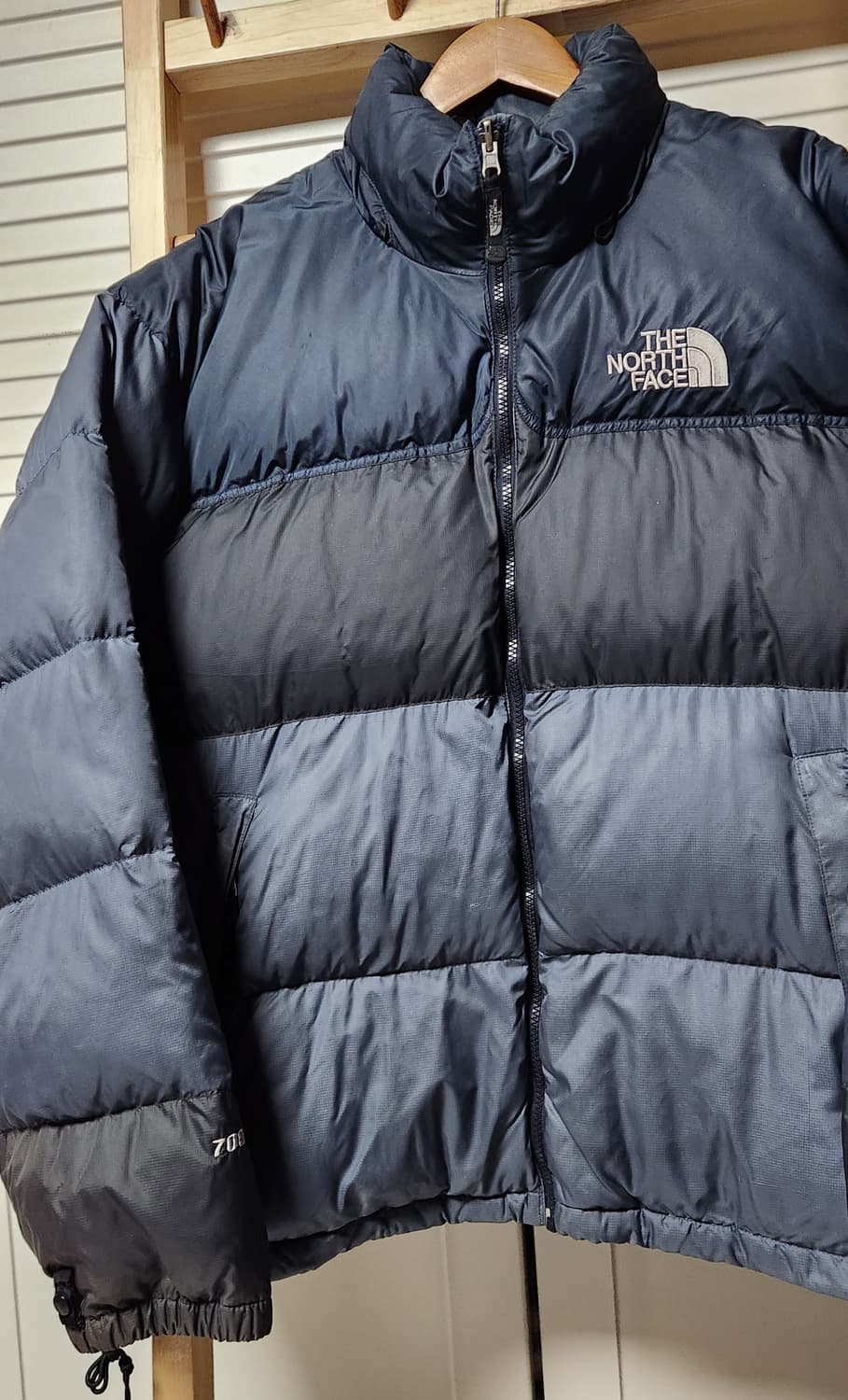 노스페이스 700 눕시 배색 패딩 자켓 상품이미지3