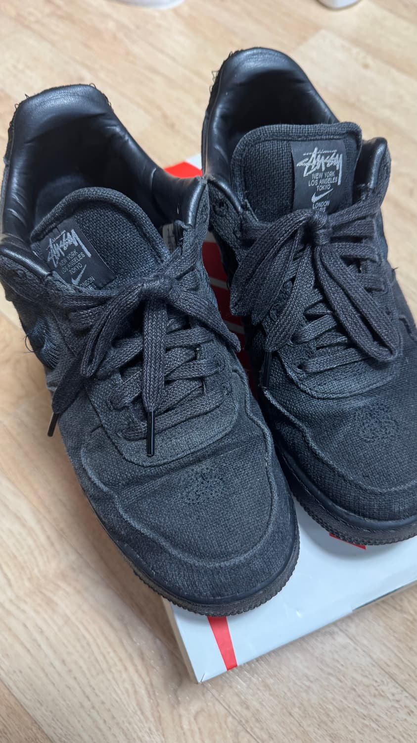 [265] 나이키 스투시 에어포스 로우 트리플 블랙 상품이미지1