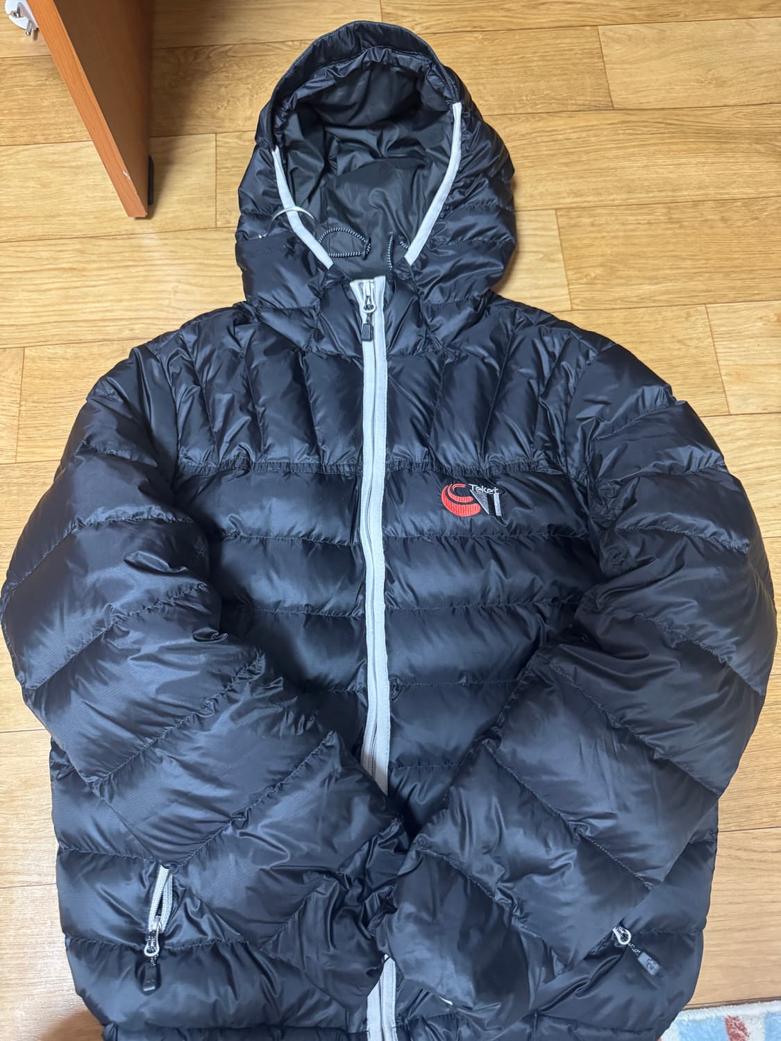 테켓 경량패딩 s사이즈 블랙 상품이미지2