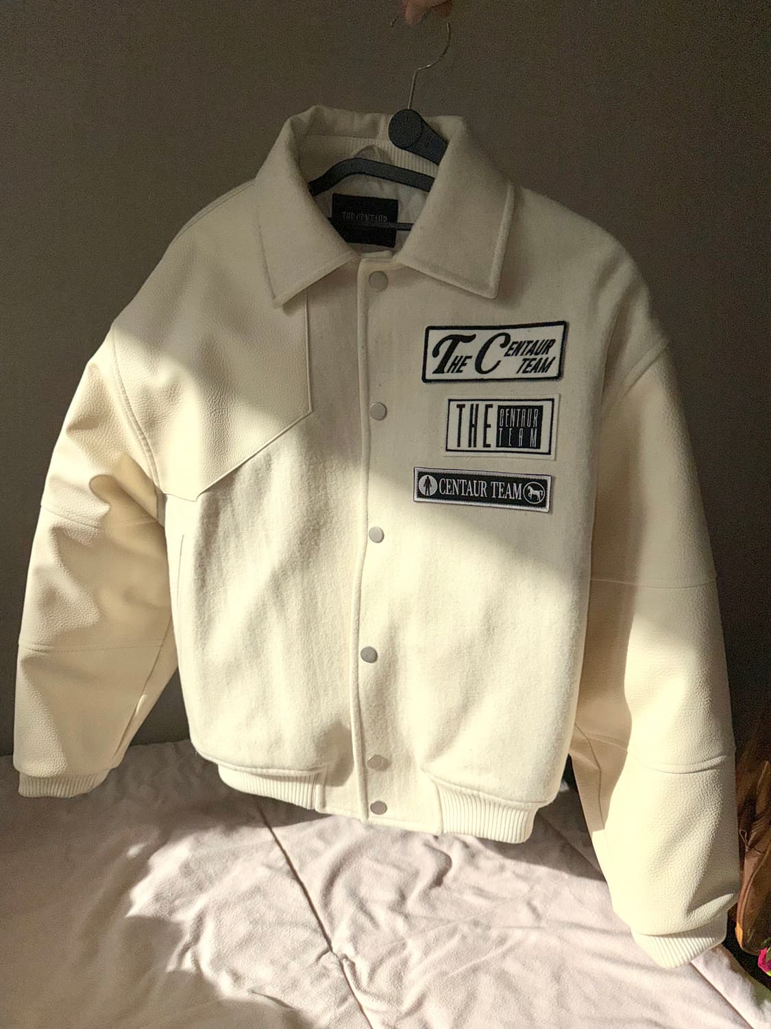 더센토르 바시티 자켓 일브일본빈티지 야구 아이보리 더뮤지엄비지터파르티멘토 상품이미지1