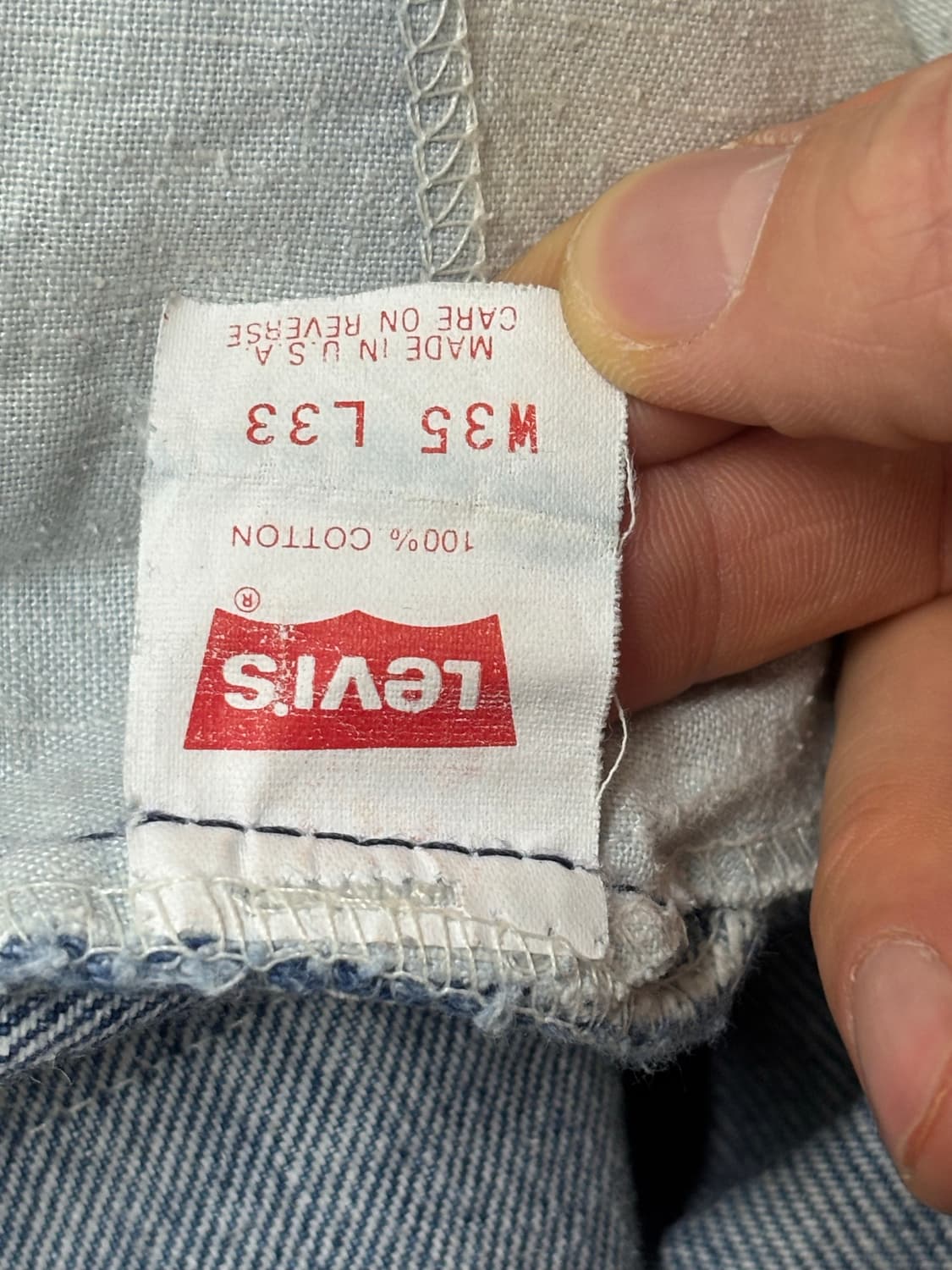 90s usa 리바이스517 오렌지탭 w35 l33 황금사이즈 35 상품이미지6