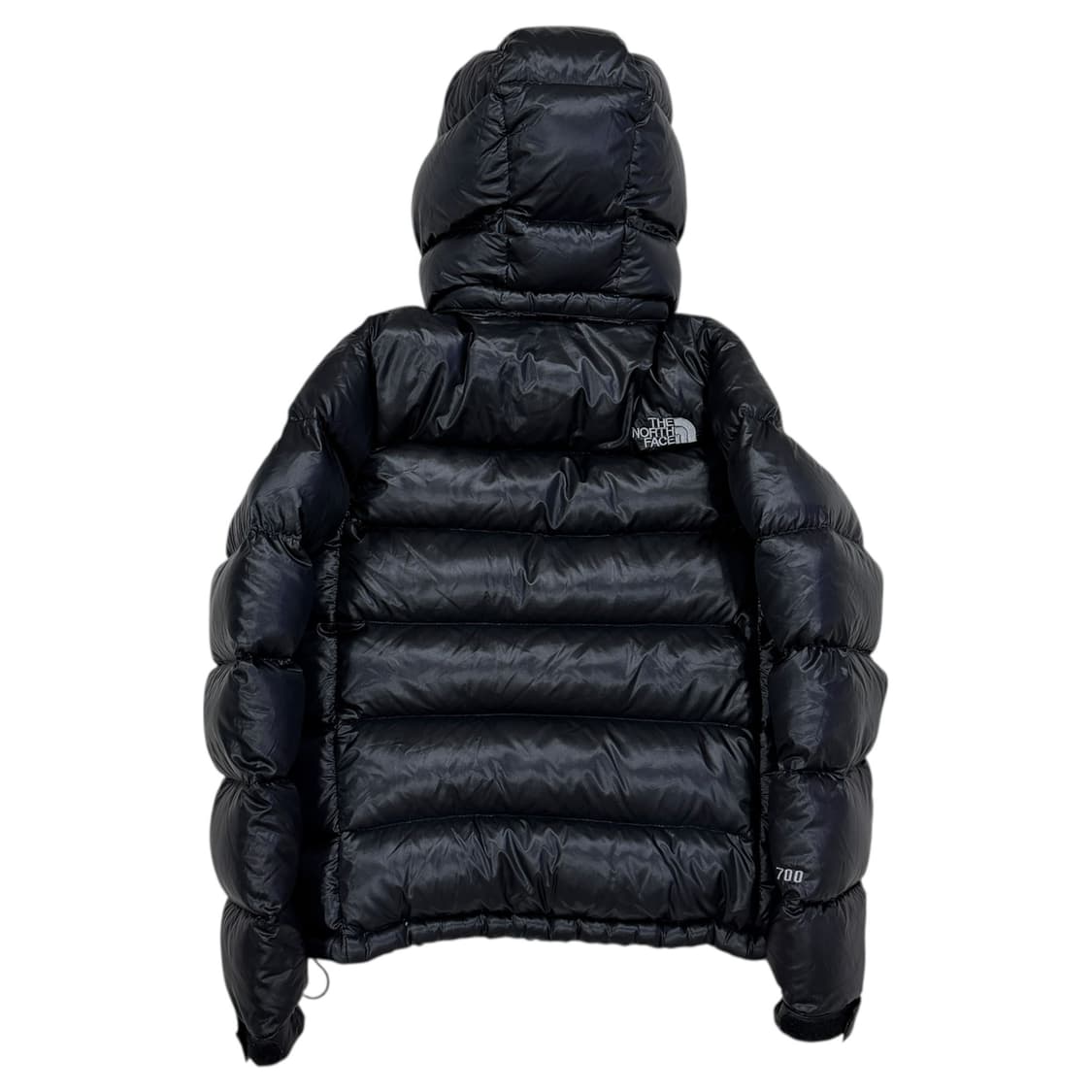 노스페이스 빈티지 퍼텍스 메트로 700 유광 후드 패딩 블랙 80 S 상품이미지3