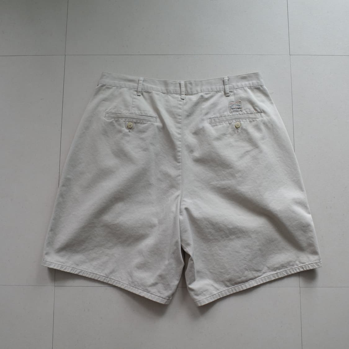 90s 폴로 랄프로렌 어센틱 사각탭 투턱 치노 쇼츠 36 상품이미지5