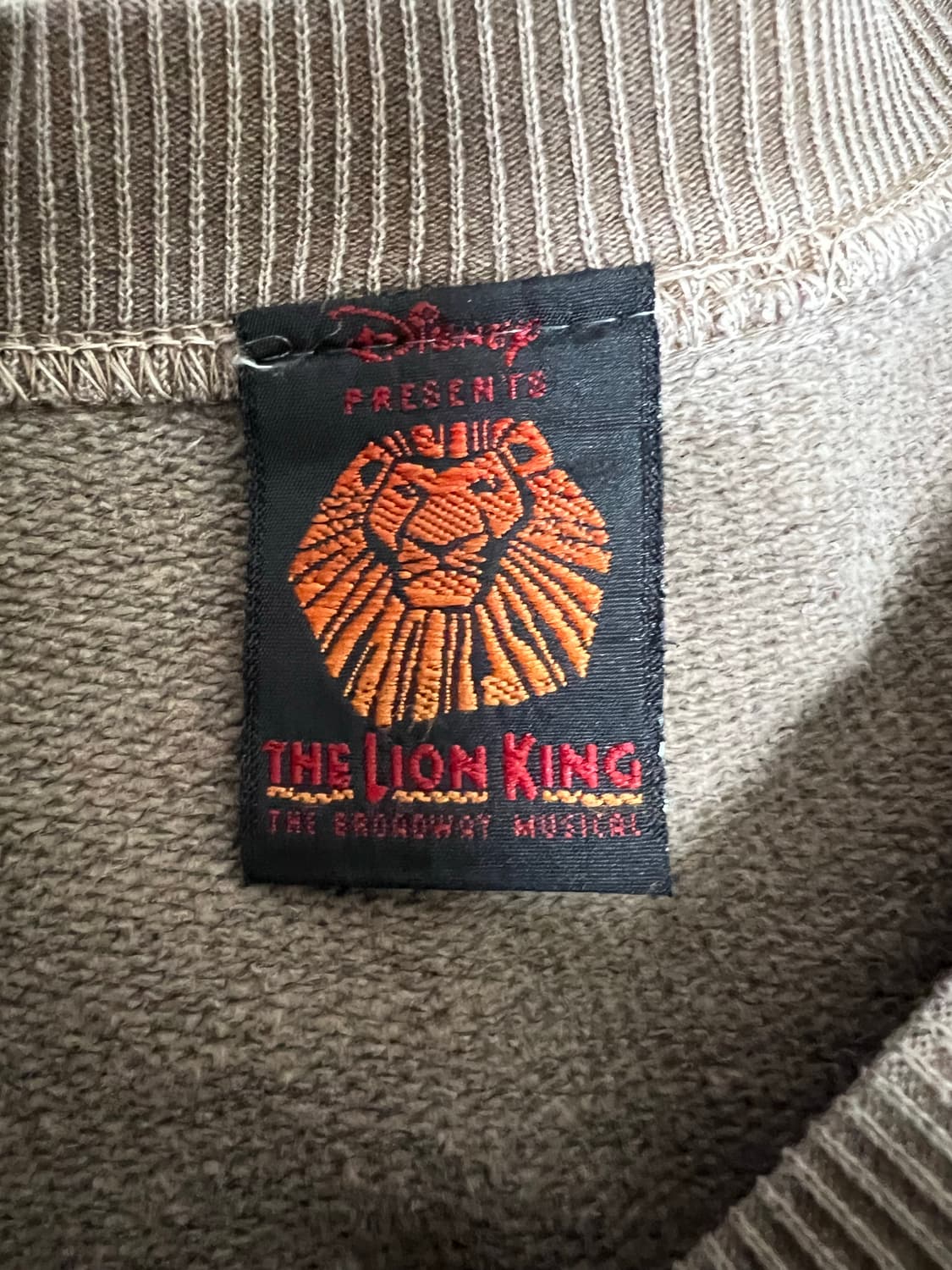 90s 디즈니 라이언킹 뮤지컬 프로모션 스웨트셔츠 맨투맨 상품이미지3