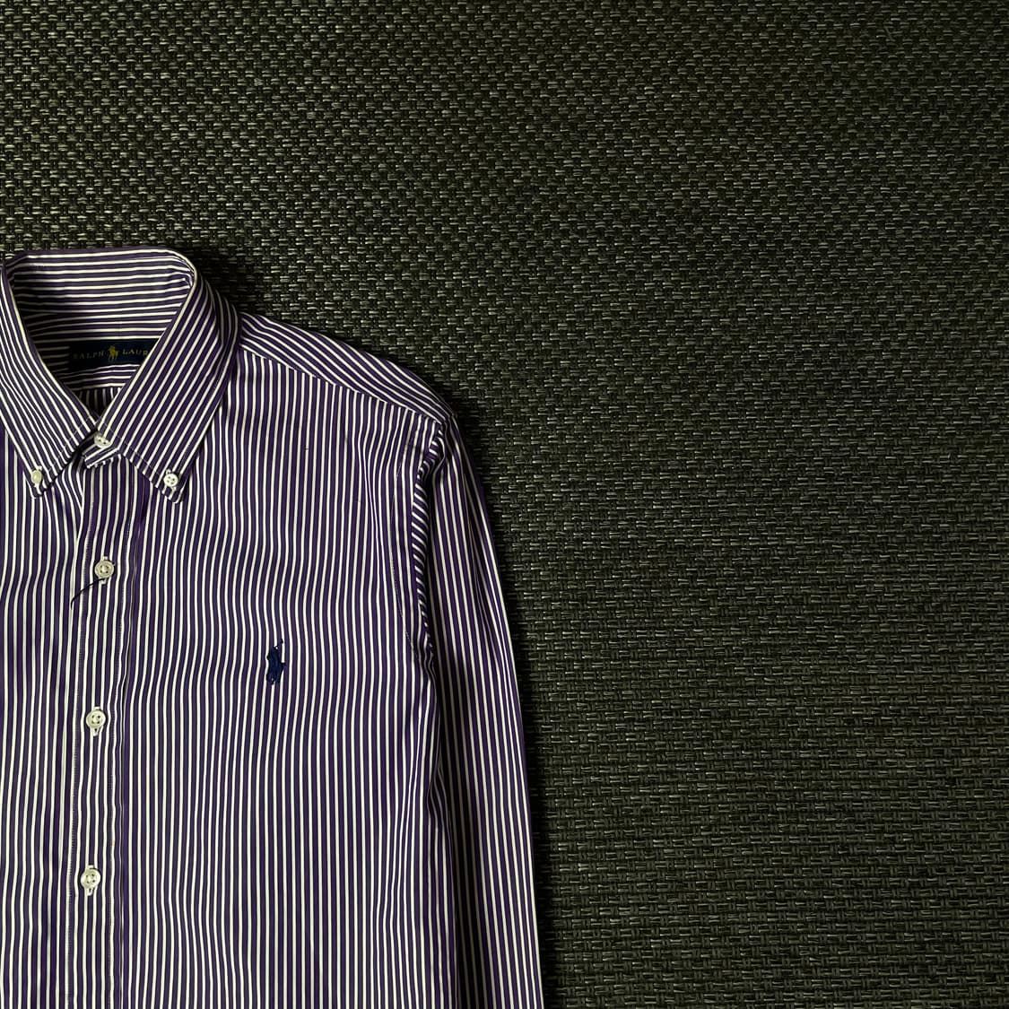 폴로랄프로렌 퍼플 스트라이프 긴팔 셔츠 14/37 상품이미지3