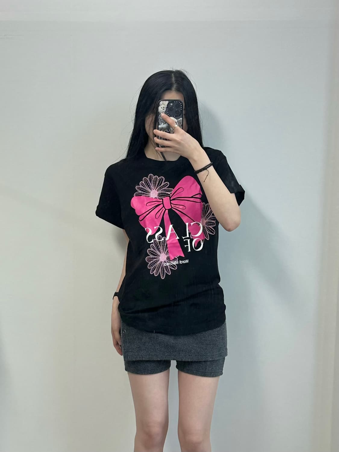 마르디메크르디 빅로고 블랙 반팔 티셔츠 상품이미지1