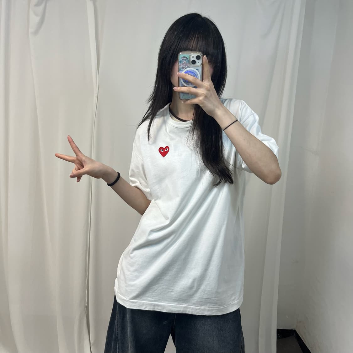 Comme des Garçons white t-shirt 상품이미지2
