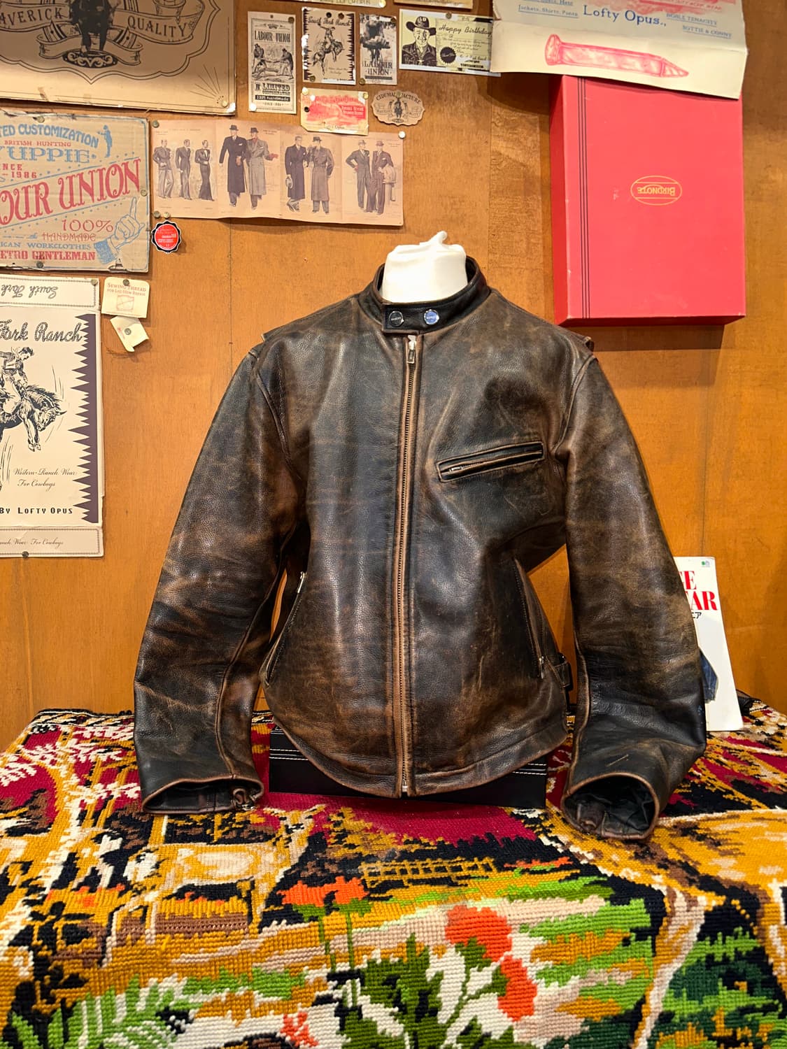 ( XL-2XL ) 바이커자켓 라이더자켓 워크웨어 빈지가죽 아메카지 상품이미지1