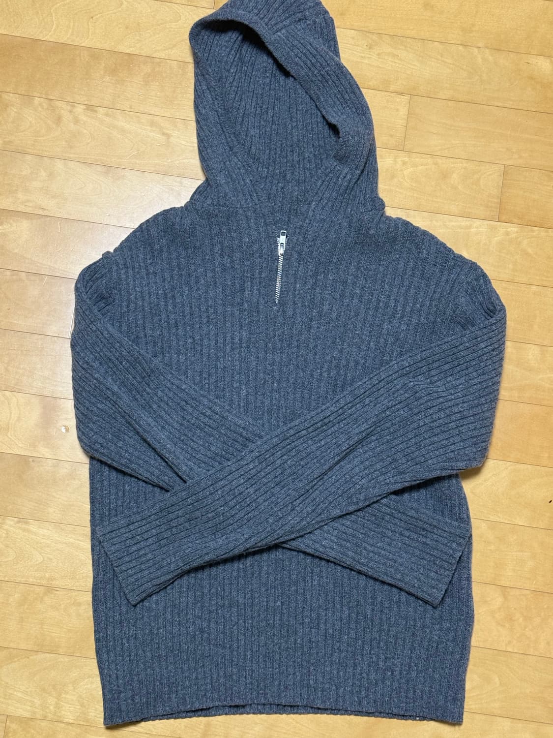 문선 Balaclava Knit Top 그레이 M 상품이미지1