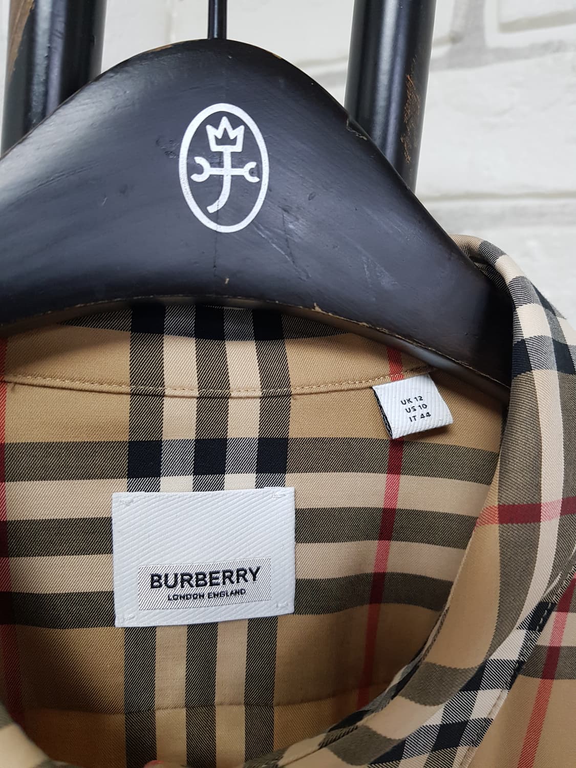 [us10/66/22년/정품] 버버리 노바체크 롤업 셔츠 상품이미지4