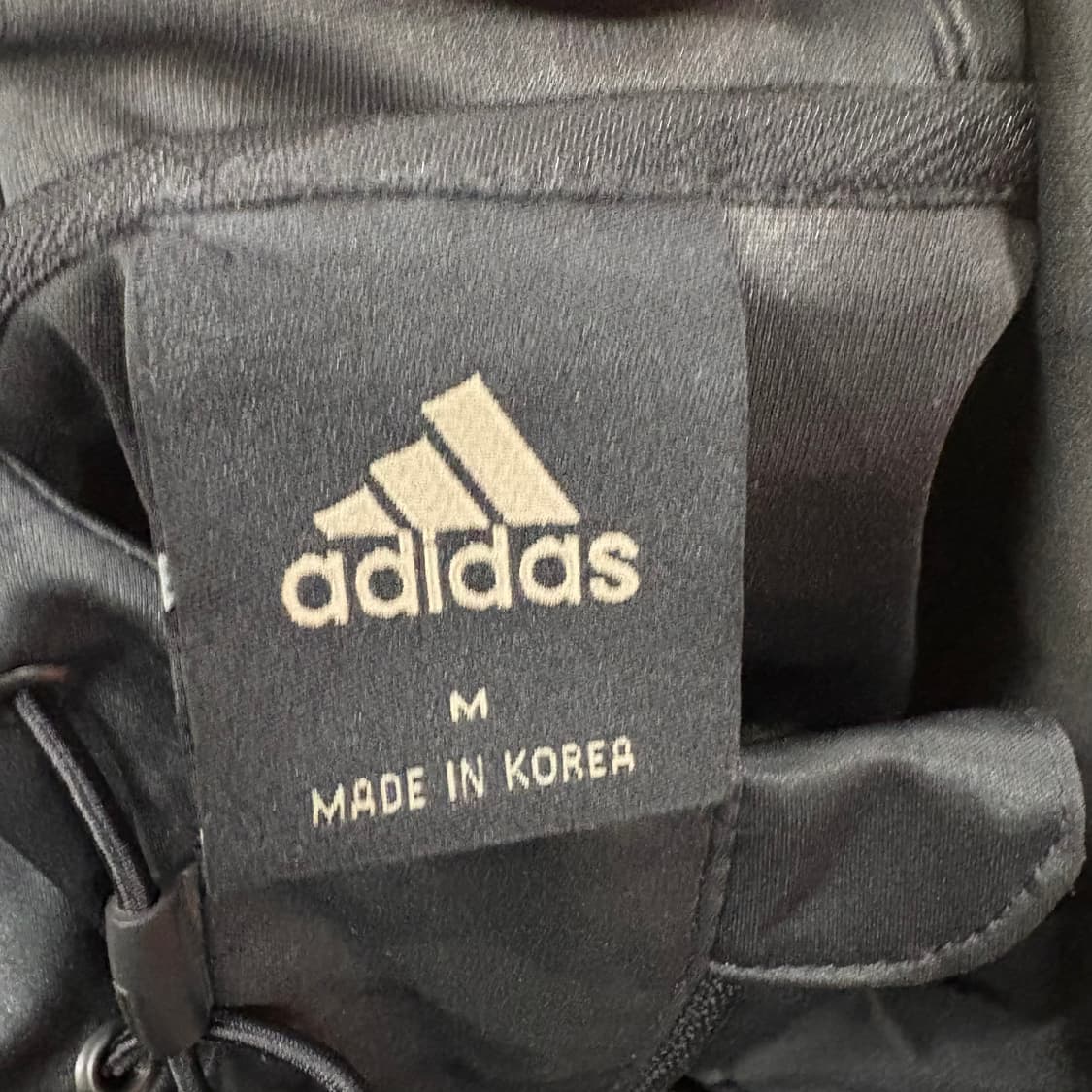 [정품/M] 아디다스 블랙 카모 후드 윈드브레이커 b18 상품이미지5