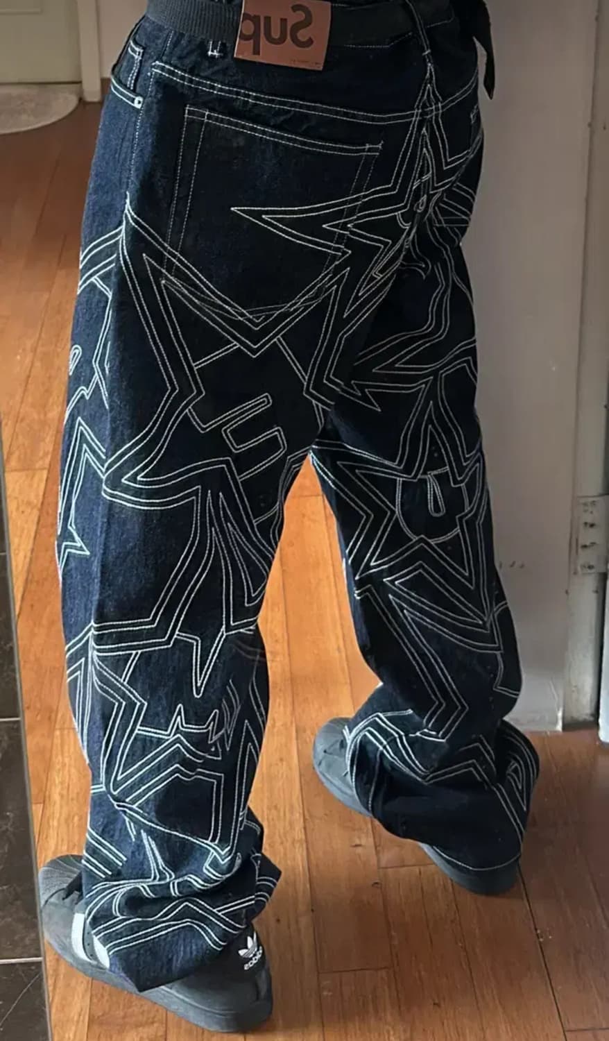 슈프림 스타 탑스티치 배기 진 인디고 - 25SS (34) 상품이미지3