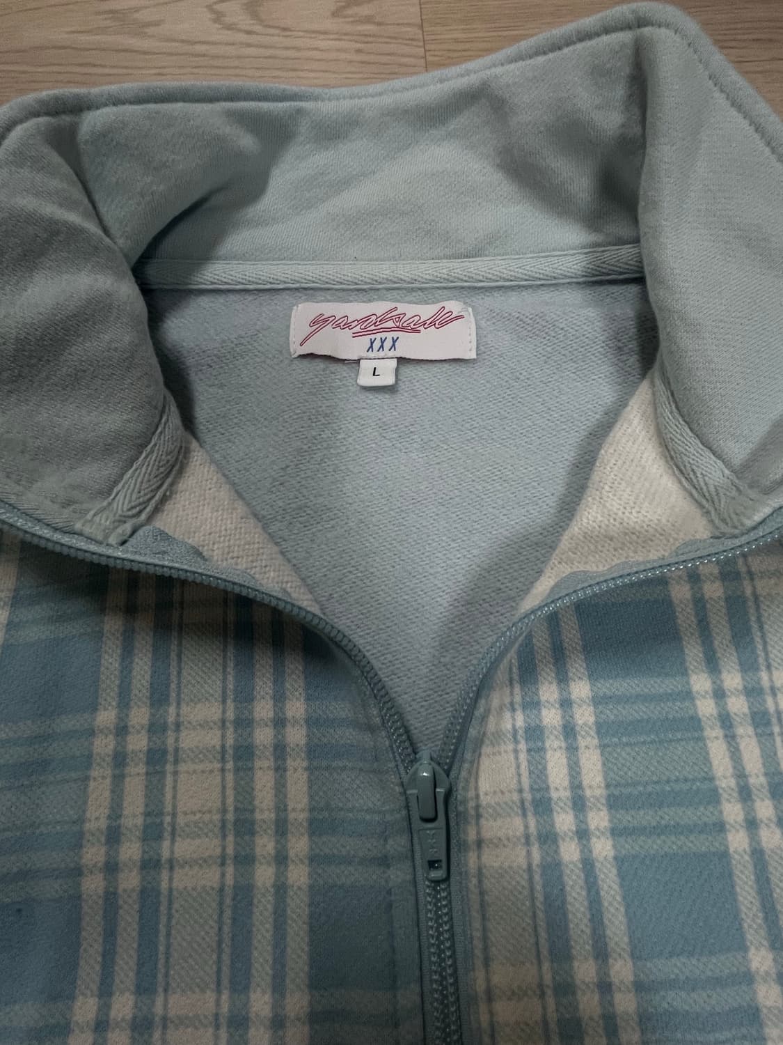 L) YARDSALE 야드세일 풀 집업 블루 상품이미지3