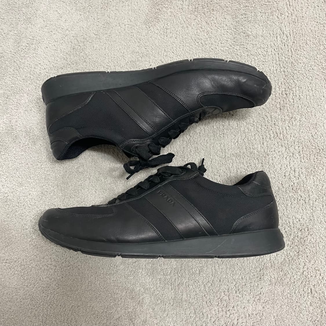 290) 프라다 스포츠 레더 로고 나일론 스니커즈 상품이미지6