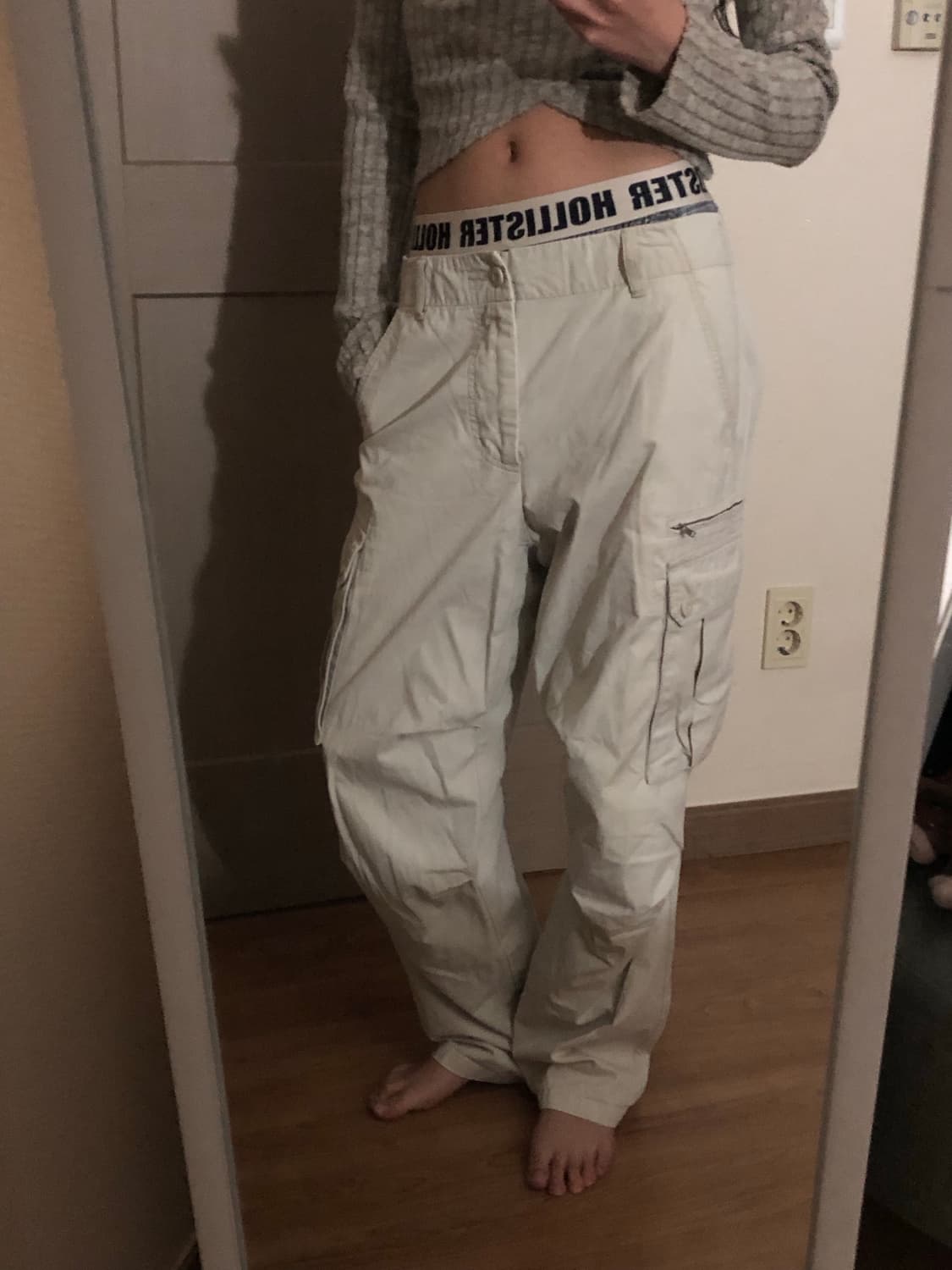 지오다노 카고팬츠 아이보리 상품이미지2