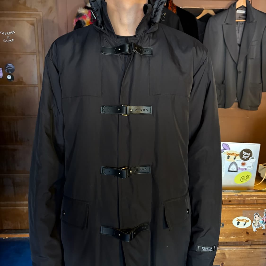 PRADA SPORTS STRAP DETAIL COAT XL 상품이미지5