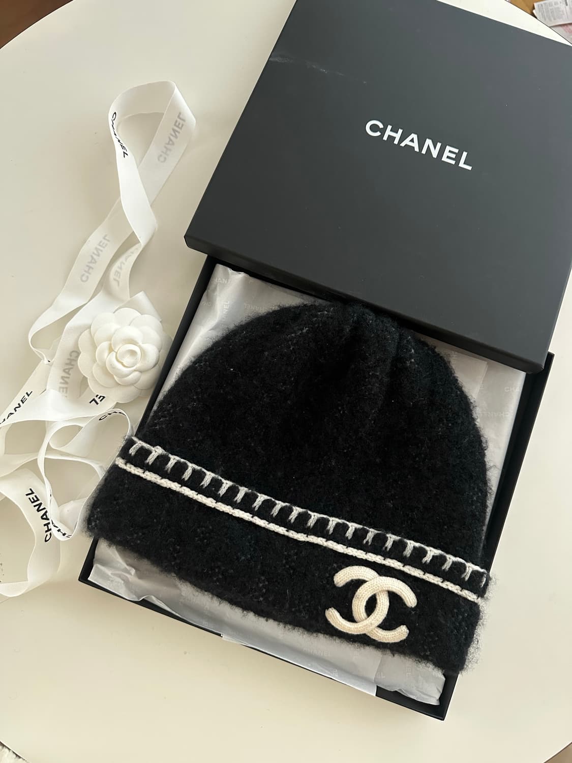 샤넬 캐시미어 비니 (박스,리본 포함) 상품이미지1