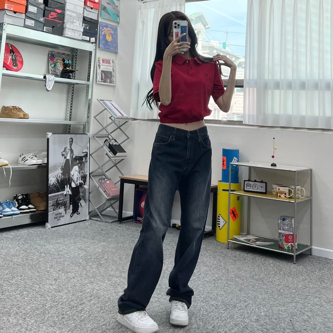 (WOMEN M)폴로PK 크롭 반팔-Y293 상품이미지6