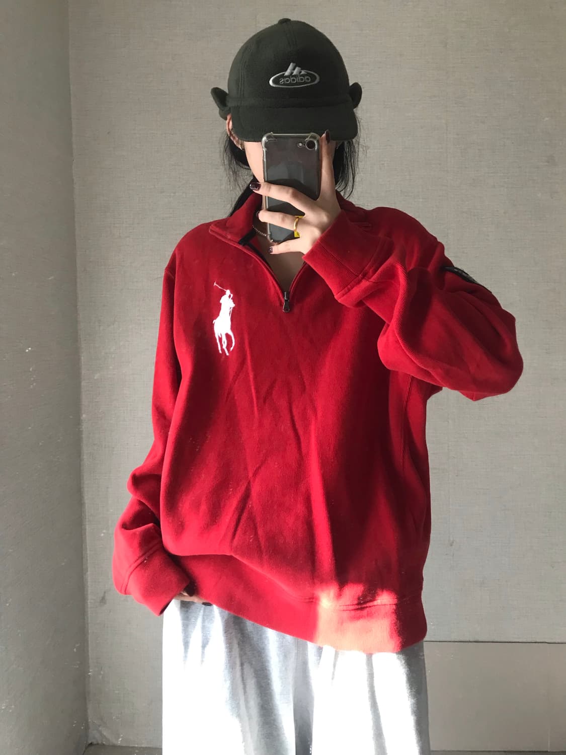 폴로 레드 빅포니 반집업 상품이미지5