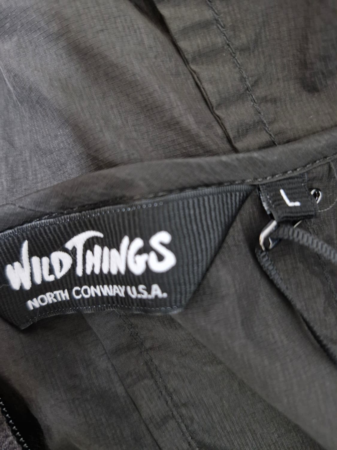 와일드띵스 바람막이 아미 자켓 그라파이트 L사이즈 판매합니다 상품이미지4