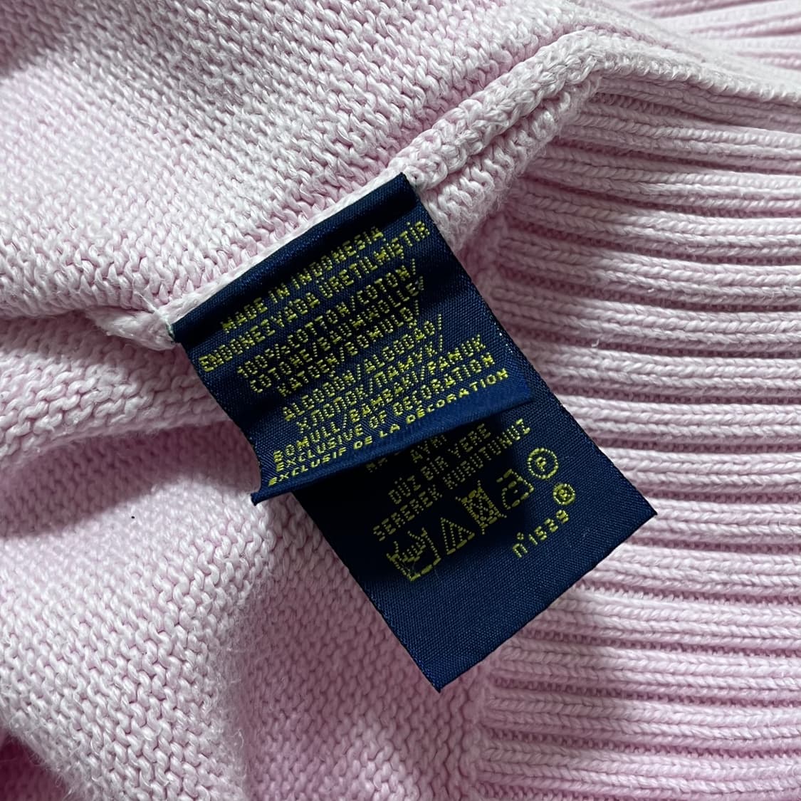 [정품] 폴로 핑크 / 스카이블루포니 라운드 니트 [ S ] 상품이미지5