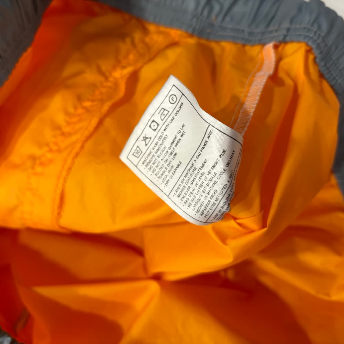 [2XL] 90s 나이키 오렌지/화이트 바람막이 하프집업 C919 상품이미지9