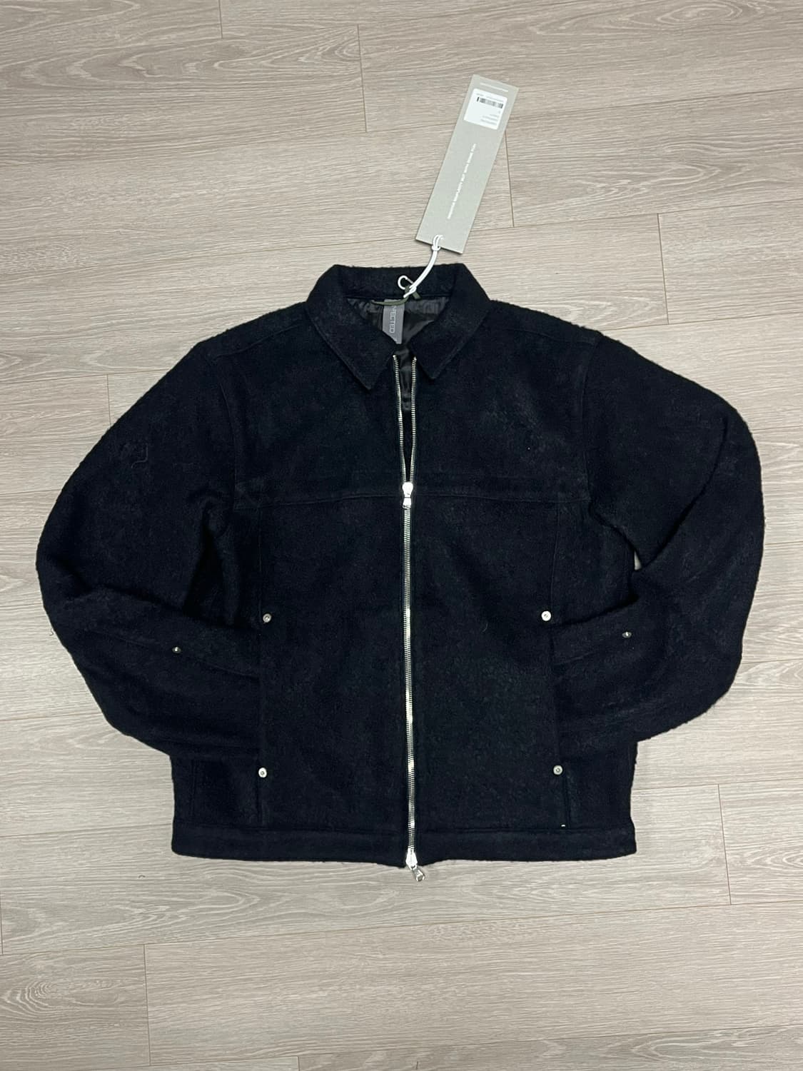 (새상품) 언어펙티드 UNAFECTED 울 헤링본 트러커 자켓 상품이미지1