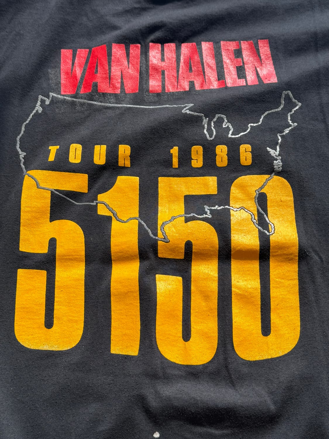 80s Van Halen 5150 투어 vintage T-shirt 상품이미지3