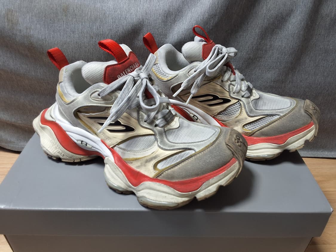 발렌시아가 카고스니커즈 레드 39 상품이미지2