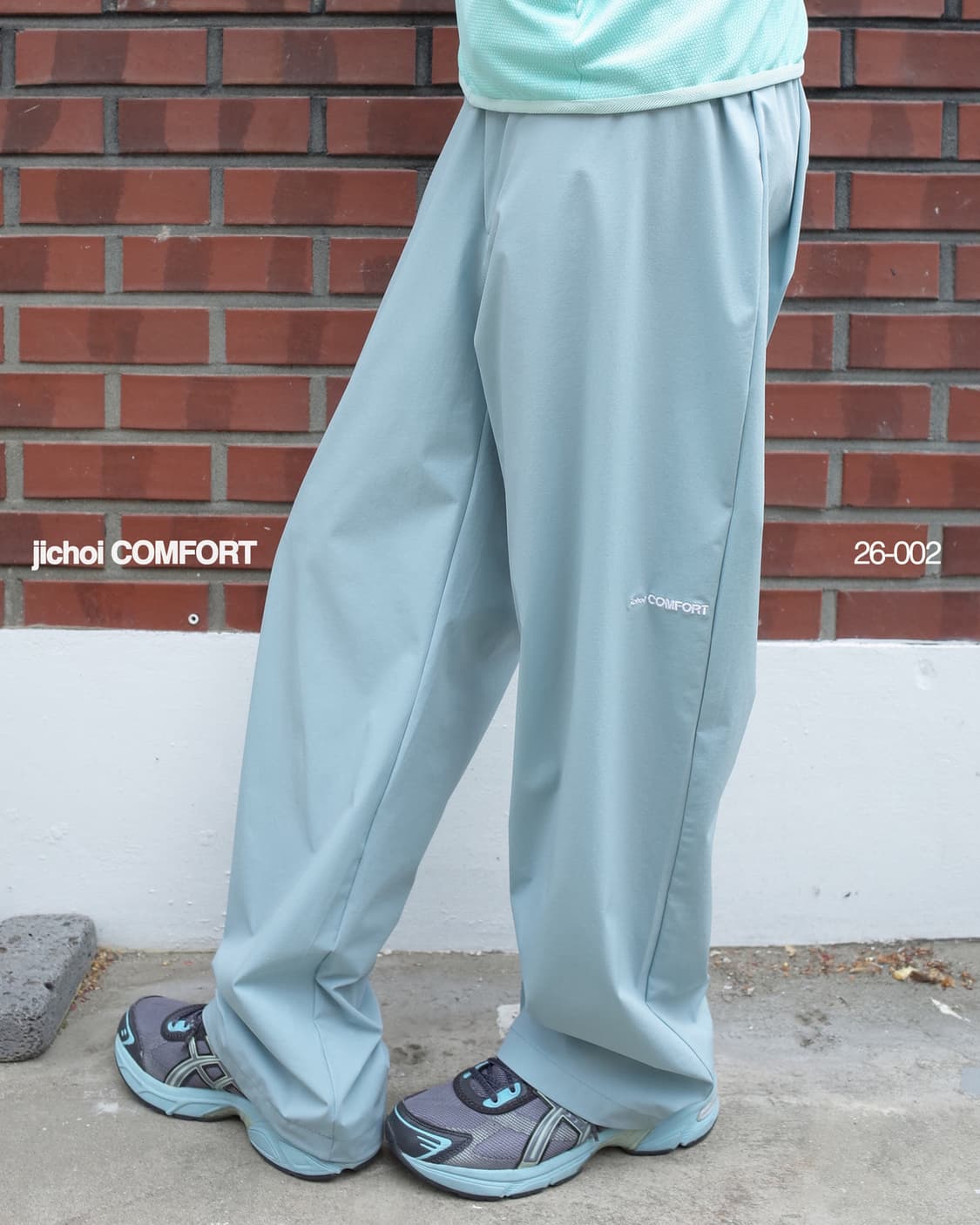 지초이 컴포트 26-002 NYLON PANTS (DUSTY JADE) 상품이미지1