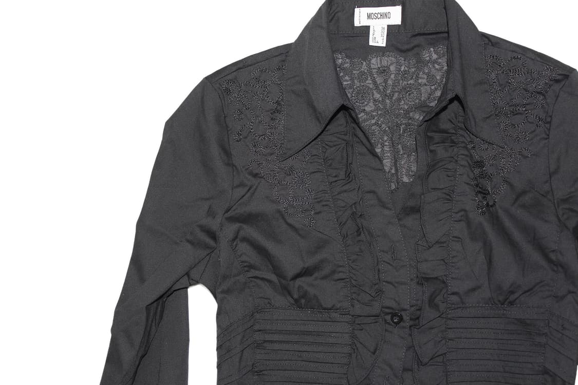 MOSCHINO 모스키노 이탈리 프릴 셔츠 상품이미지3