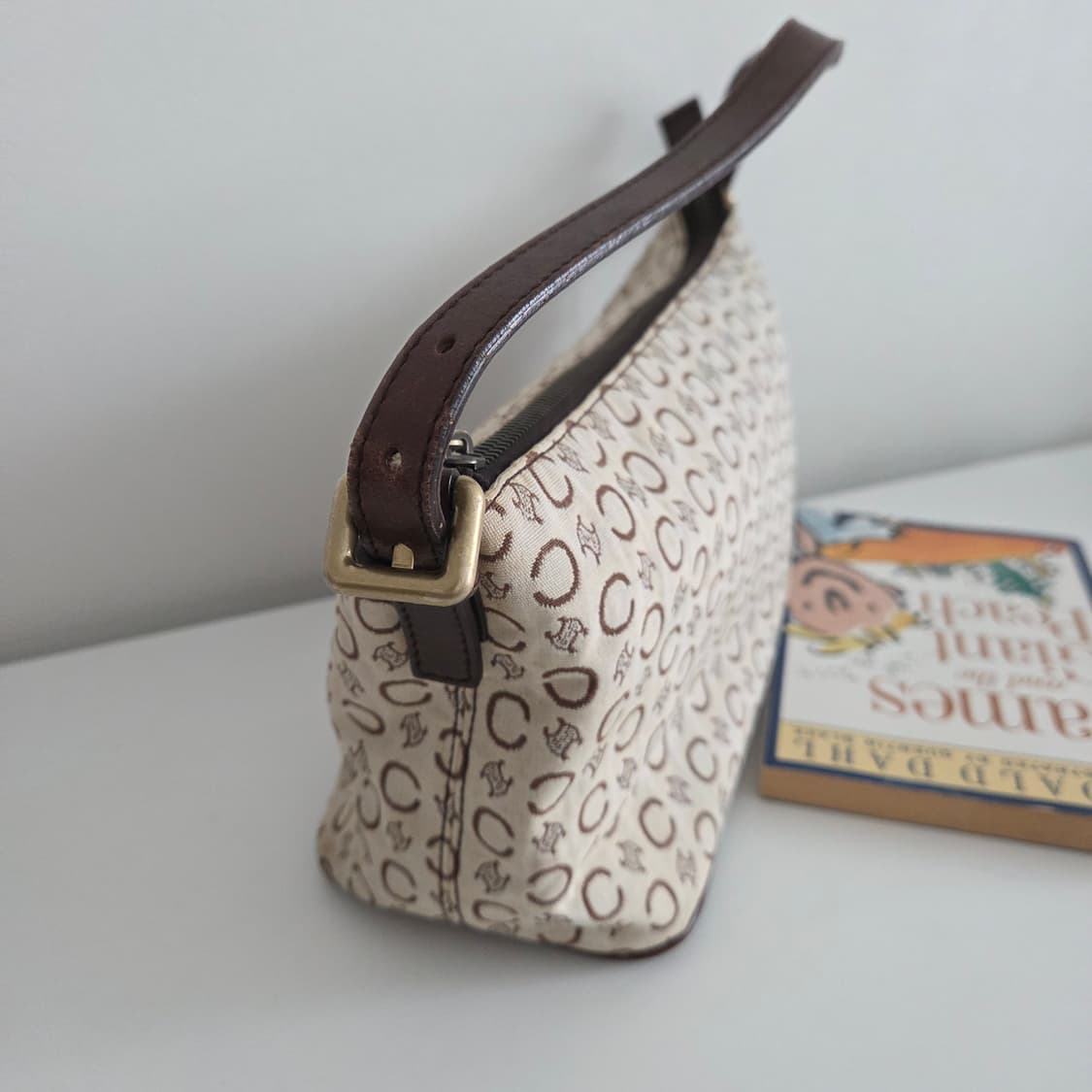 CELINE 셀린느 정품 C마카담 빈티지 캔버스 패브릭 숄더백 토트백 상품이미지6