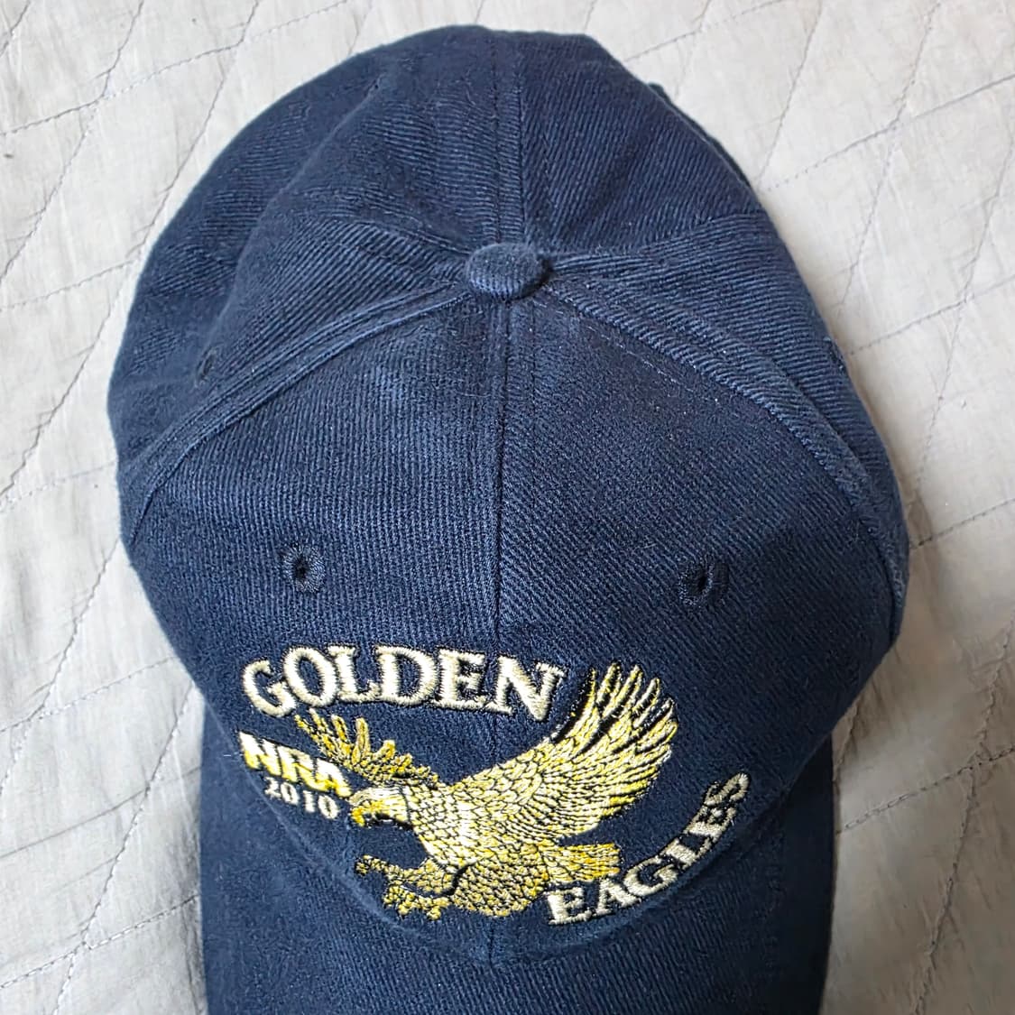 [OS] 빈티지 NRA 골든 이글 6패널 볼캡 네이비 ver 하드페이딩 상품이미지3