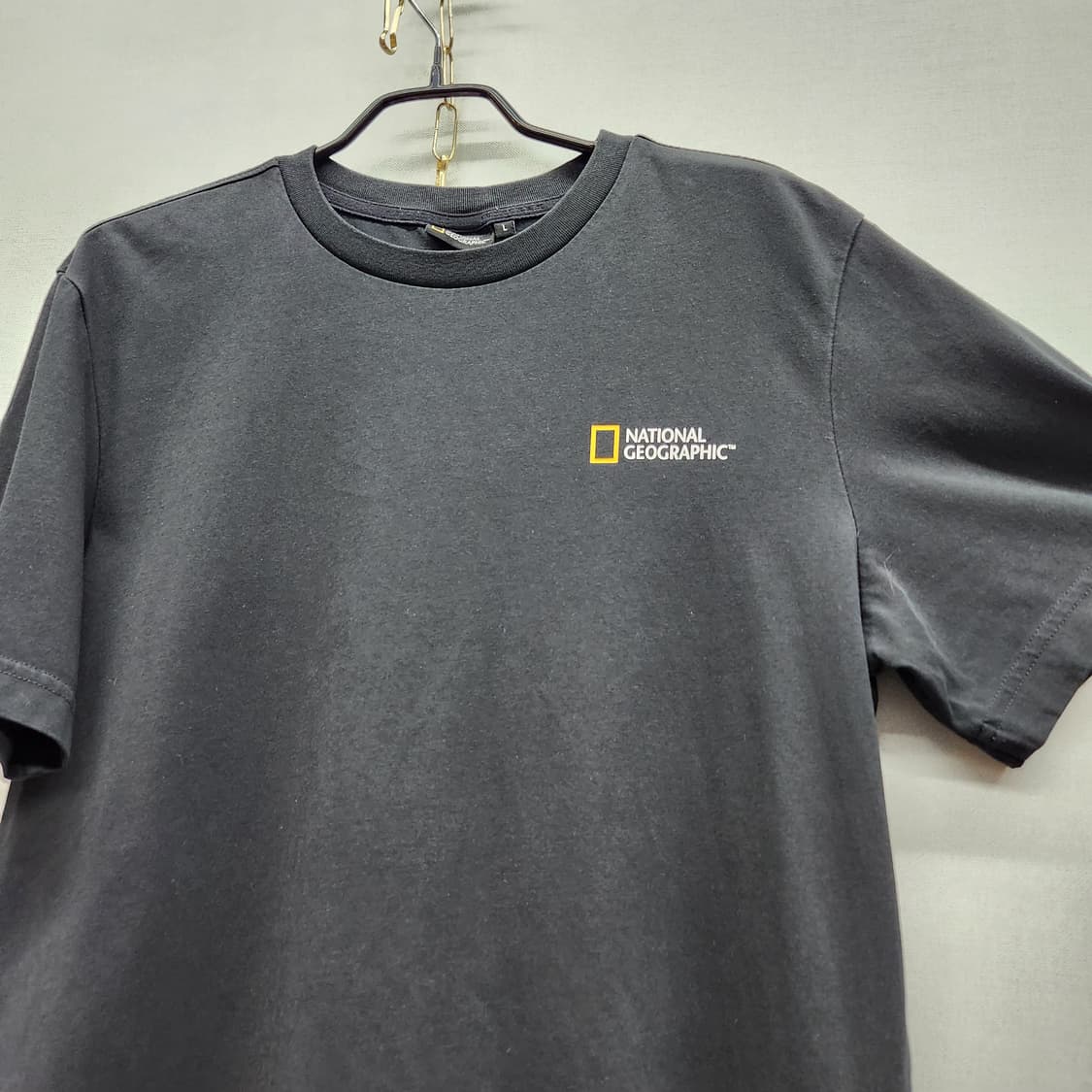 내셔널지오그래픽 로고 반팔티 L(M~L) 상품이미지3
