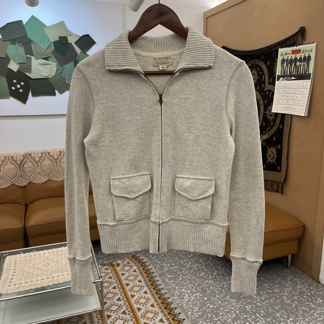 폴로 랄프로렌 빈티지 캐주얼 Y2K 딱붙핏 스웻 집업 M C10939 상품이미지3