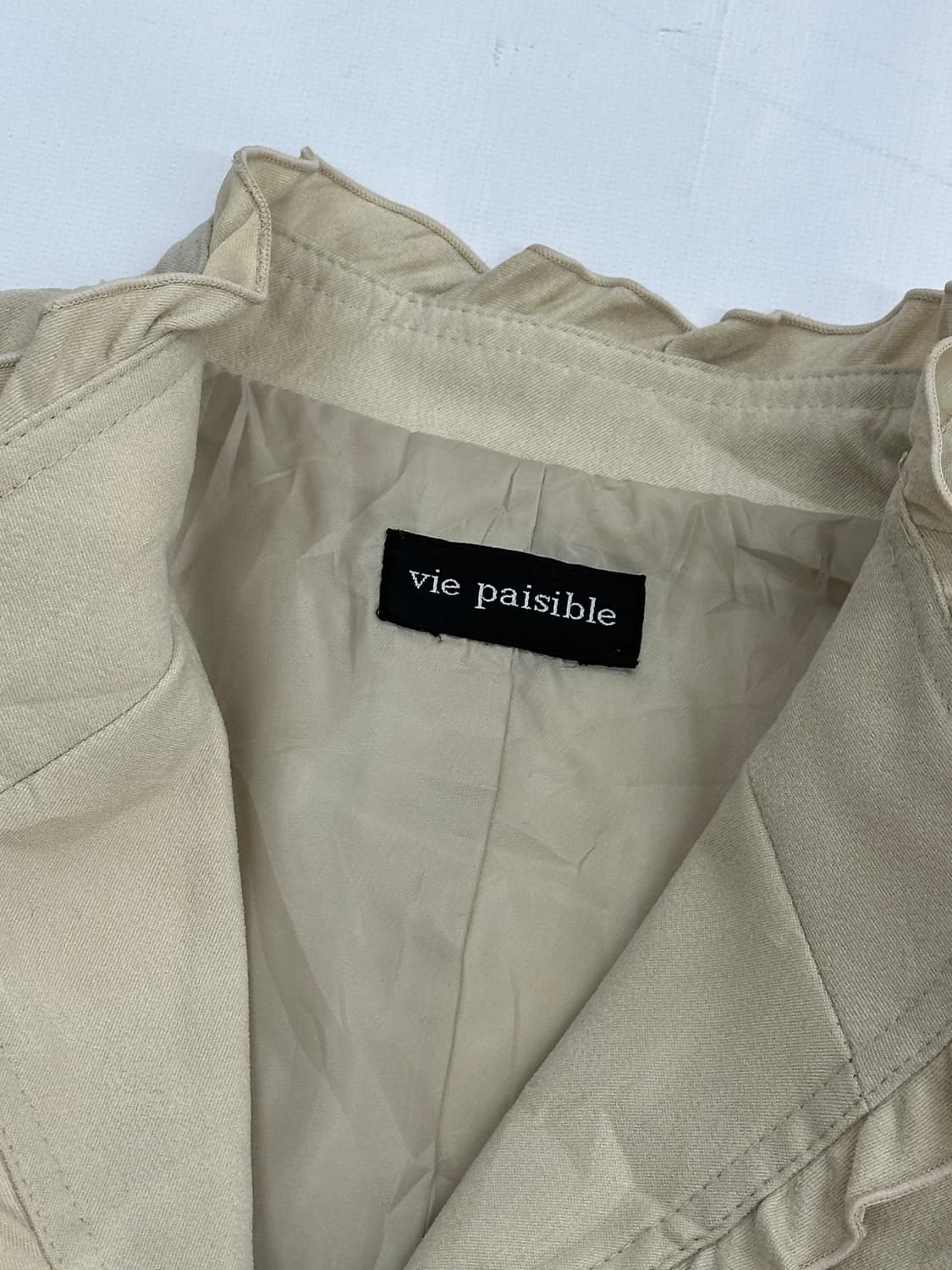 🤎Vie paisible 재팬 빈티지 프릴 러블리 자켓🤎 스웨이드  상품이미지4