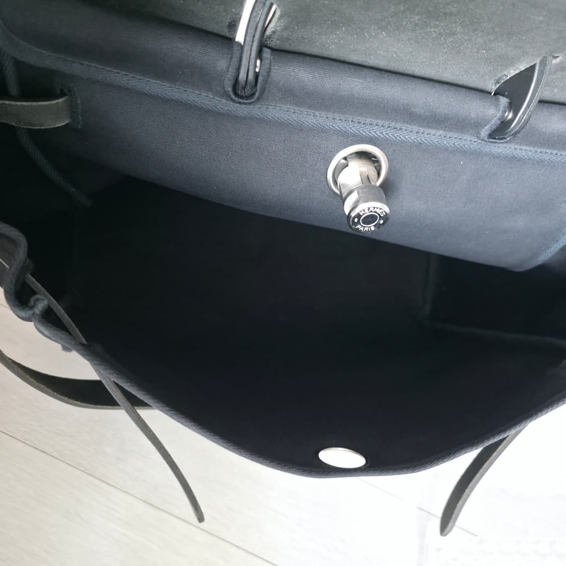 에르메스 에르백39 에르백mm 캔버스 블랙 숄더백 상품이미지6